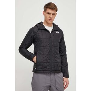 Športová bunda The North Face Circaloft Hoodie čierna farba