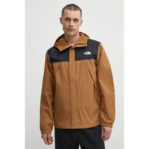 Turistická bunda The North Face Antora hnedá farba, NF0A7QEYYW21