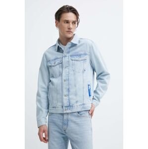 Rifľová bunda Karl Lagerfeld Jeans pánska, prechodná