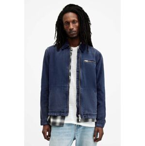 Bavlnená bunda AllSaints ROTHWELL JACKET tmavomodrá farba, prechodná, MA506Z