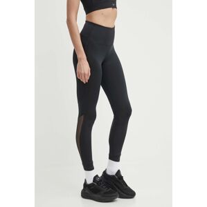 Tréningové legíny Reebok Basic Mesh čierna farba, jednofarebné, 100075431