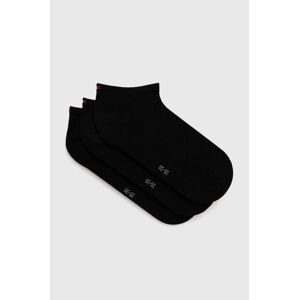 Ponožky Tommy Hilfiger 3-pak dámske, čierna farba, 701227854