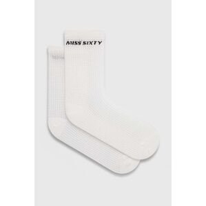 Ponožky Miss Sixty OJ8560 SOCKS dámske, biela farba, 6L2OJ8560000