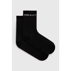 Ponožky Miss Sixty OJ8560 SOCKS dámske, čierna farba, 6L2OJ8560000