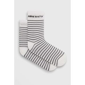 Ponožky Miss Sixty OJ8570 dámske, biela farba, 6L2OJ8570000