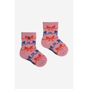 Detské ponožky Bobo Choses ružová farba