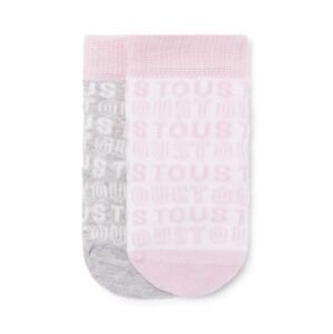 Ponožky pre bábätká Tous 2-pak ružová farba