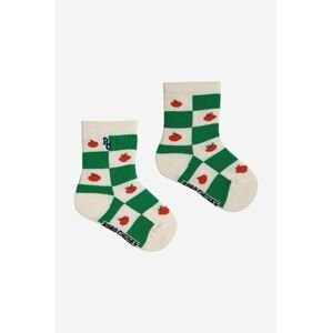 Ponožky pre bábätká Bobo Choses zelená farba