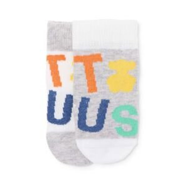 Ponožky pre bábätká Tous 2-pak šedá farba