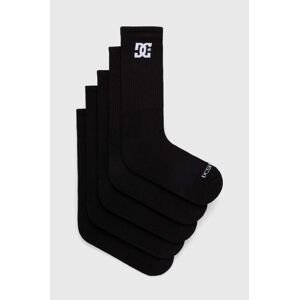 Ponožky DC 5-pak pánske, čierna farba, ADYAA03190