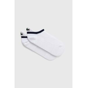 Ponožky Lacoste biela farba