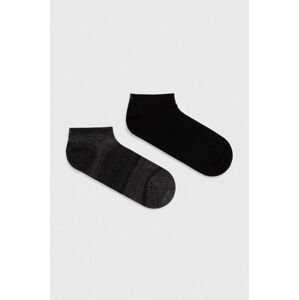 Ponožky Calvin Klein 2-pak pánske, čierna farba