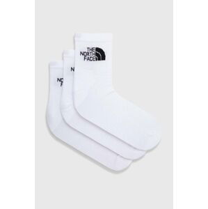 Ponožky The North Face 3-pak pánske, biela farba, NF0A882GFN41