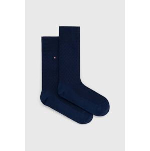 Ponožky Tommy Hilfiger pánske, tmavomodrá farba, 701227289
