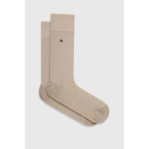 Ponožky Tommy Hilfiger pánske, zelená farba, 701227289