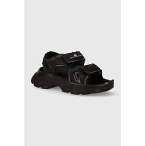 Sandále adidas by Stella McCartney Hika dámske, čierna farba, na platforme, IE3540
