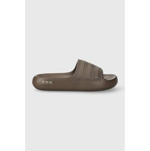 Topánky adidas Originals Adilette Ayoon šedá farba, na platforme, IF7617