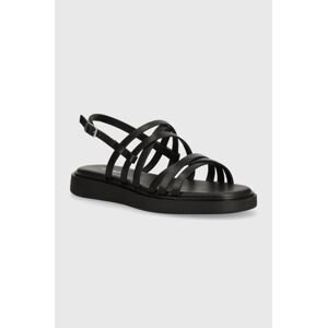 Kožené sandále Vagabond Shoemakers CONNIE dámske, čierna farba, 5757-501-20