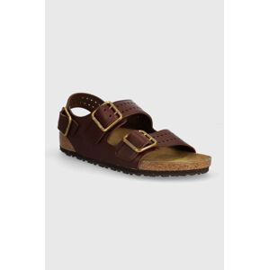 Kožené sandále Birkenstock Milano Bold Gap hnedá farba, 1023595