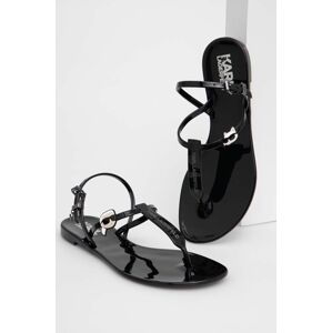 Sandále Karl Lagerfeld JELLY dámske, čierna farba, KL80002N