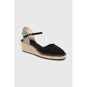 Espadrilky Gant Luliza čierna farba, na platforme, 28568614.G00