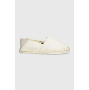 Espadrilky Calvin Klein Jeans ESPADRILLE ML BTW biela farba