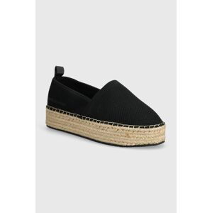 Espadrilky Calvin Klein Jeans PLATFORM ESPADRILLE UC čierna farba, na platforme, YW0YW01377