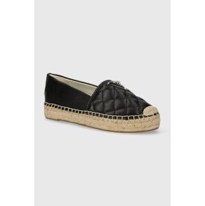 Espadrilky Guess JOLANDA čierna farba, na platforme, FLGJOD LEA14