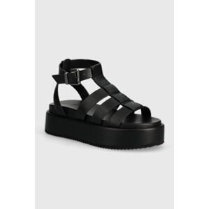 Sandále Buffalo Noa Greek Sandal dámske, čierna farba, na platforme, 1602209.BLK