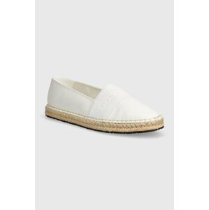 Espadrilky Calvin Klein ESPADRILLE HE biela farba, HW0HW01918