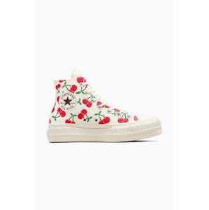 Tenisky Converse Chuck Taylor All Star Lift dámske, biela farba, A08096C