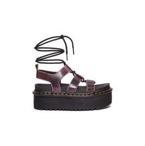 Kožené sandále Dr. Martens Nartilla XL dámske, ružová farba, na platforme, DM31540379