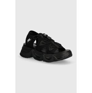 Sandále Steve Madden Chivalry dámske, čierna farba, na platforme, SM11003058