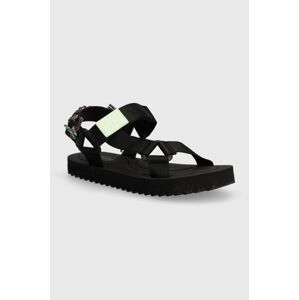 Sandále Tommy Jeans TJW EVA SANDAL dámske, čierna farba, EN0EN02530