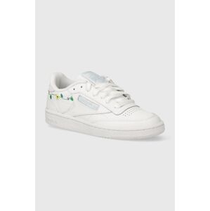 Kožené tenisky Reebok Classic Club C 85 biela farba, 100202092