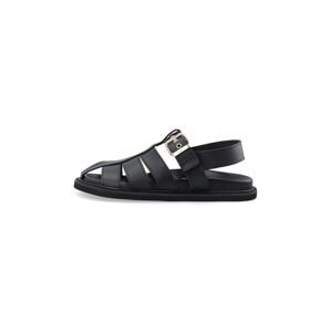 Kožené sandále Bianco BIASALLY dámske, čierna farba, 11201087