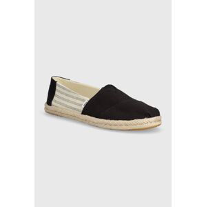 Espadrilky Toms Alpargata Rope čierna farba, 10019904