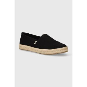 Espadrilky Toms Alpargata Rope 2.0 čierna farba, 10020687