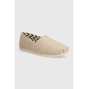 Espadrilky Toms Alpargata béžová farba, 10020671