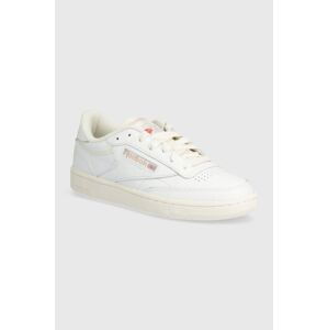 Kožené tenisky Reebok Classic Club C 85 biela farba, 100074234,