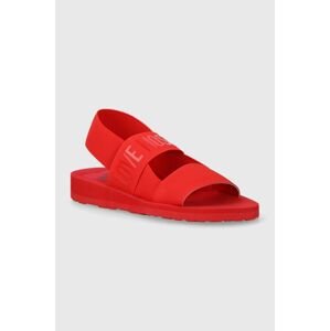 Sandále Love Moschino dámske, červená farba, JA16033G0IJN7500