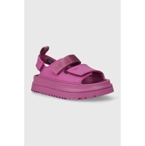 Detské sandále UGG GOLDENGLOW fialová farba