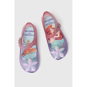 Detské balerínky Melissa ULTRAGIRL LITTLE, x Disney fialová farba