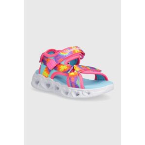 Detské sandále Skechers HEART LIGHTS SANDALS COLOR GOOVE