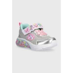 Detské tenisky Skechers MY DREAMERS strieborná farba