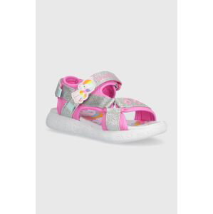 Detské sandále Skechers RAINBOW SHINES UNICORN SPARKLES ružová farba