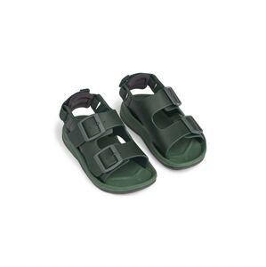 Detské sandále Liewood Anni Sandals zelená farba