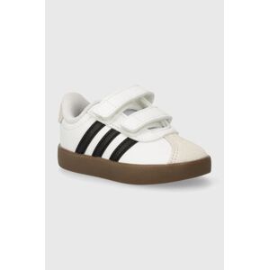 Detské tenisky adidas VL COURT 3.0 CF I biela farba