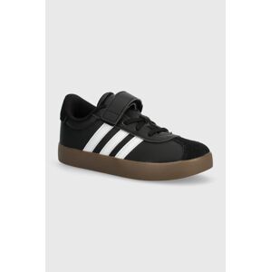 Detské tenisky adidas VL COURT 3.0 EL C čierna farba