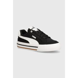 Detské tenisky Puma Court Classic Vulc FS JR čierna farba